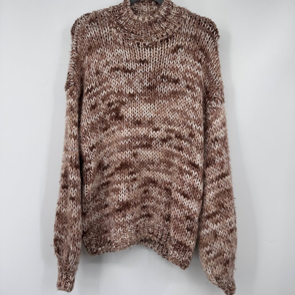 Show Me Your Mumu Women's Tan and Pink Jumper woman’s size small sweater